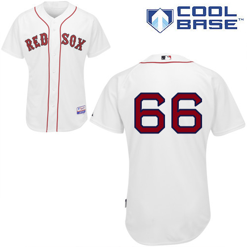Drake Britton #66 MLB Jersey-Boston Red Sox Men's Authentic Home White Cool Base Baseball Jersey